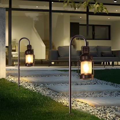 Antique Lantern Aluminum Waterproof LED Outdoor Wall Lamp Lawn Lights-Lighom