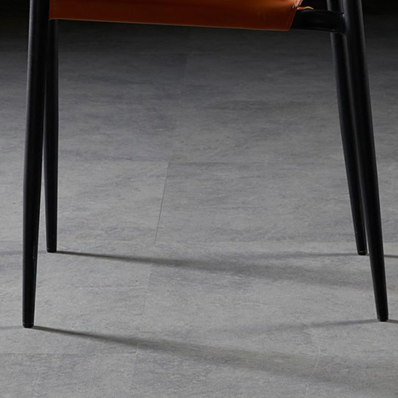 Nordic Leather Steel Stackable Dining Chair