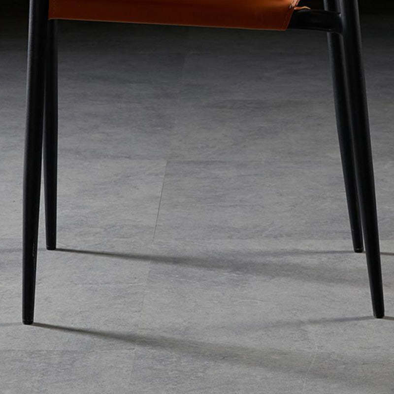 Nordic Leather Steel Stackable Dining Chair