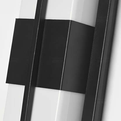 Creative Rectangular LED Waterproof Black Modern Outdoor Wall Lamp-Lighom