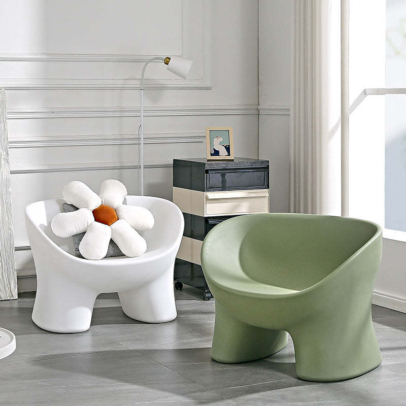 Elephant Leg Plastic Chair — Yellow
