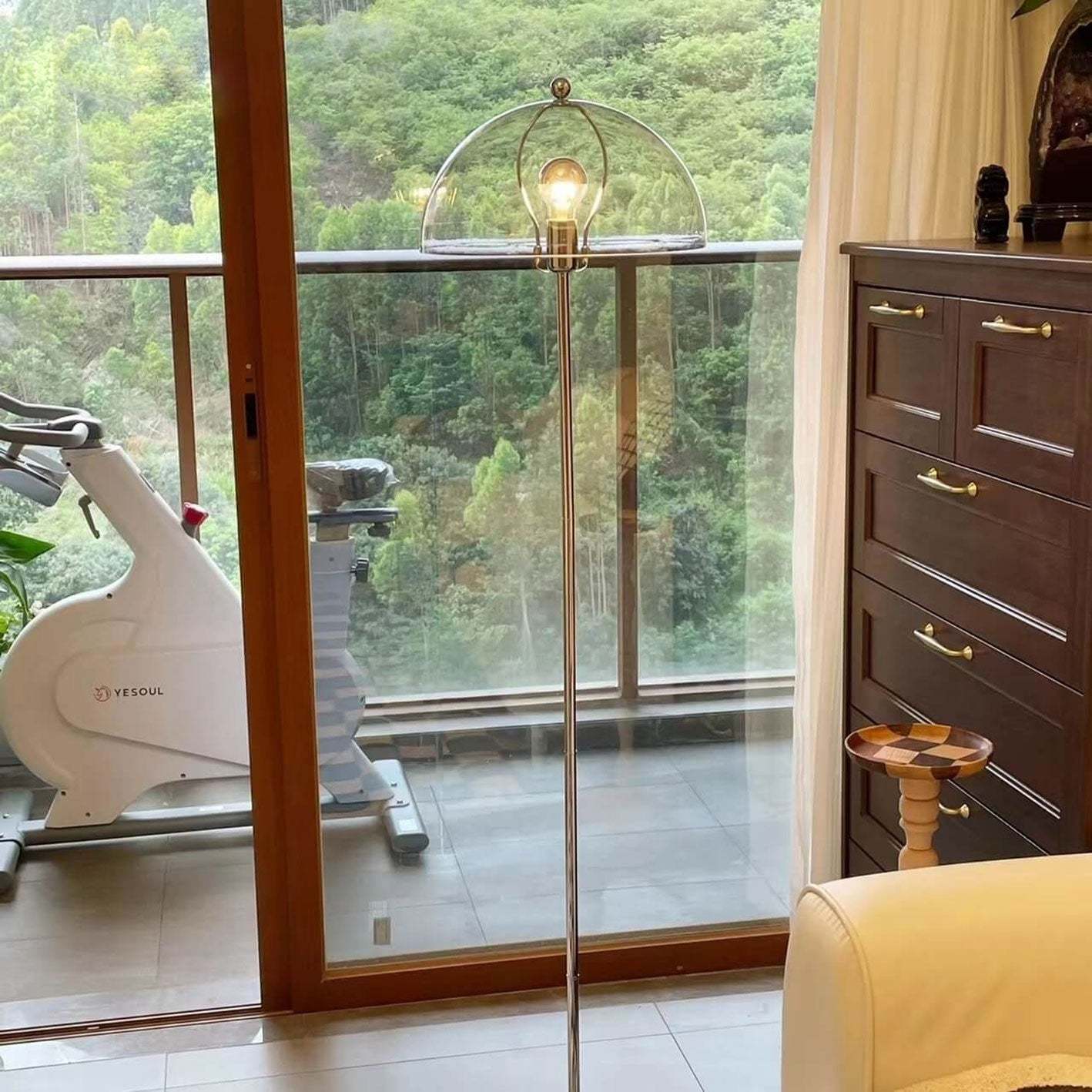 Retro Acrylic Mushroom Floor Lamp