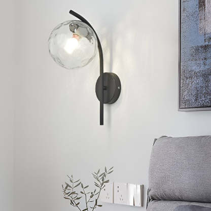 Creative Glass Ball-shaped LED Nordic Plug in Wall Sconce Lighting-Lighom