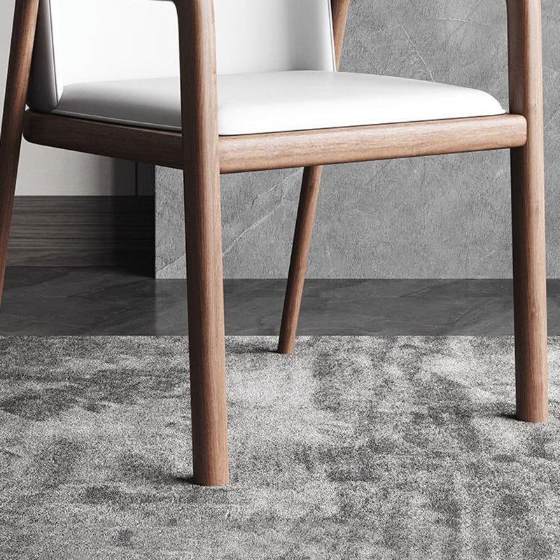 Chinese Ash Wood PU Leather Dining Chair