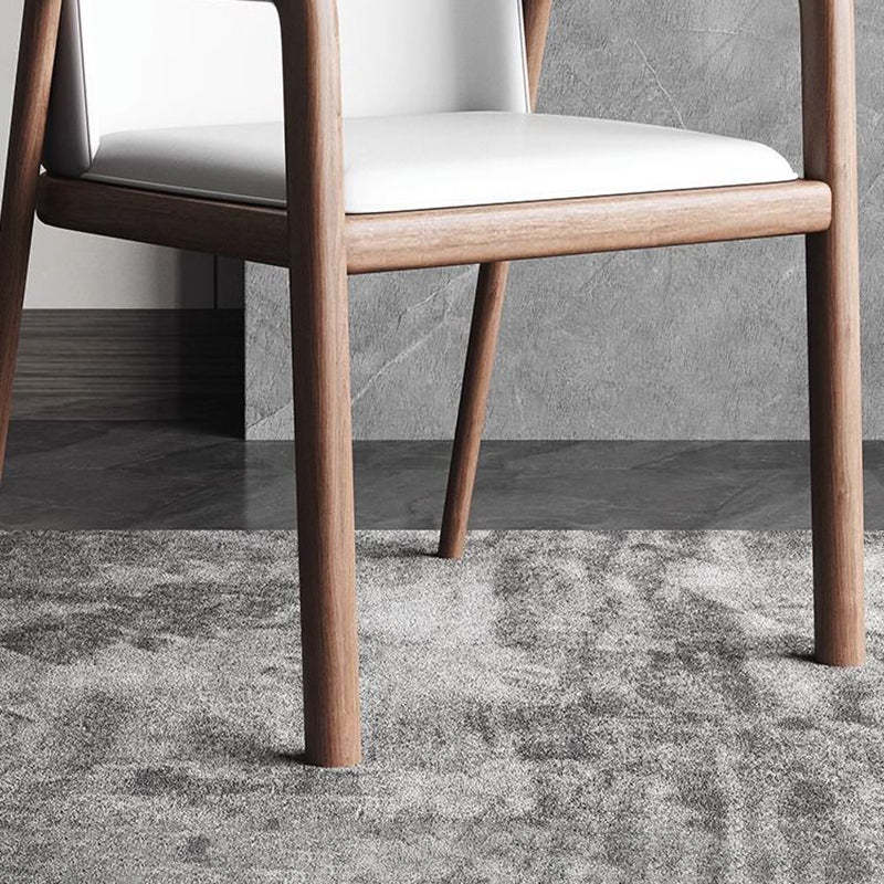 Chinese Ash Wood PU Leather Dining Chair