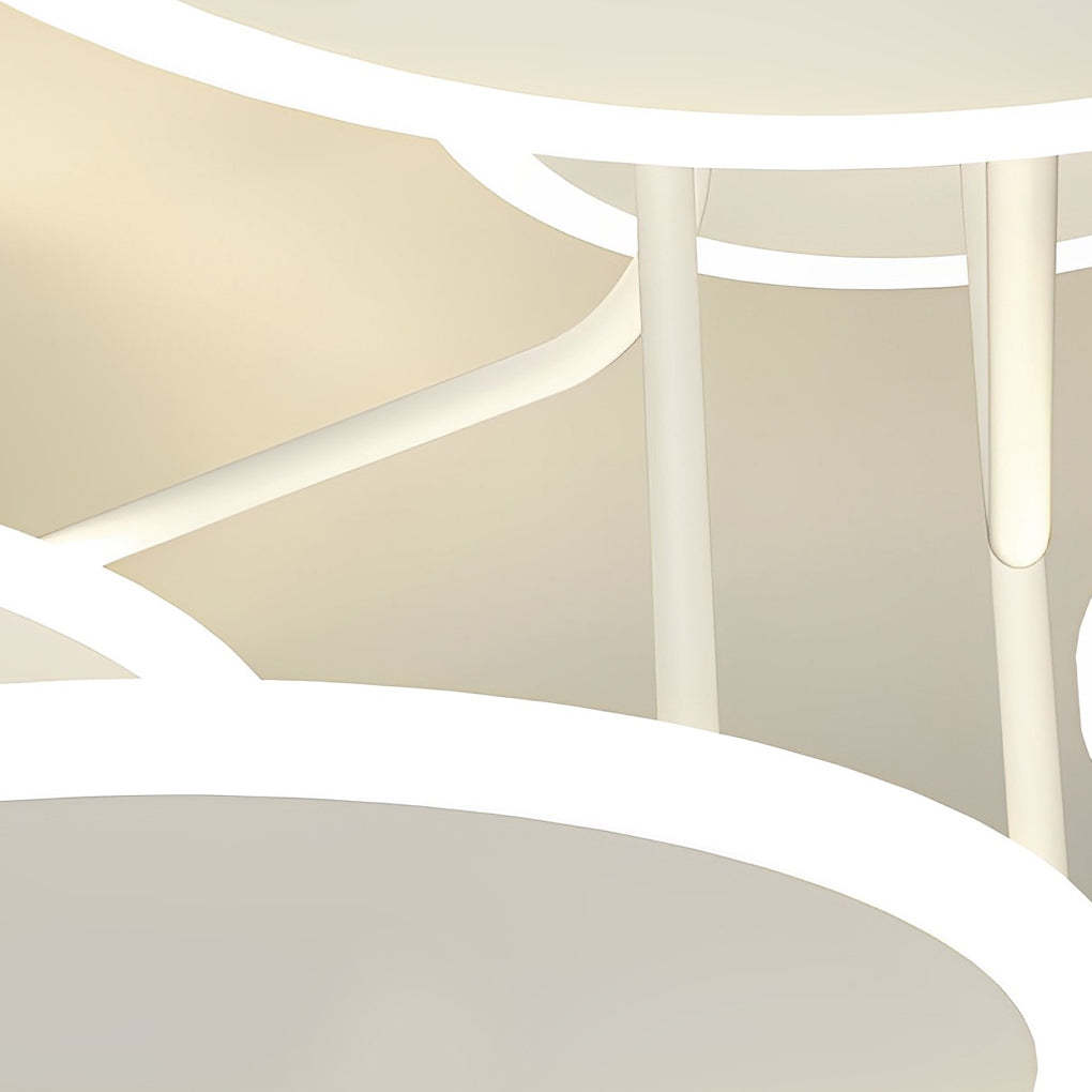 Dimming Matte White Nordic Ceiling Light