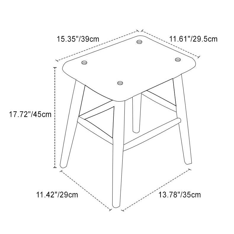 Japanese Wood Armchair with Footrest