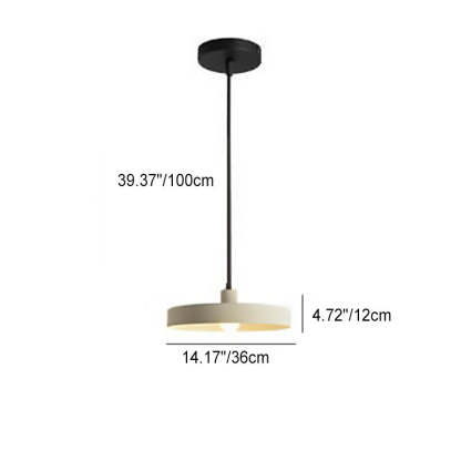 Minimalist Aluminum Disc Pendant Light