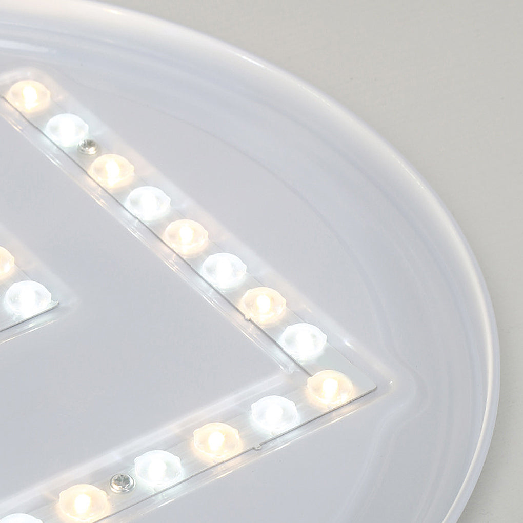 Moon Dimmable LED Modern Flush Mount Light
