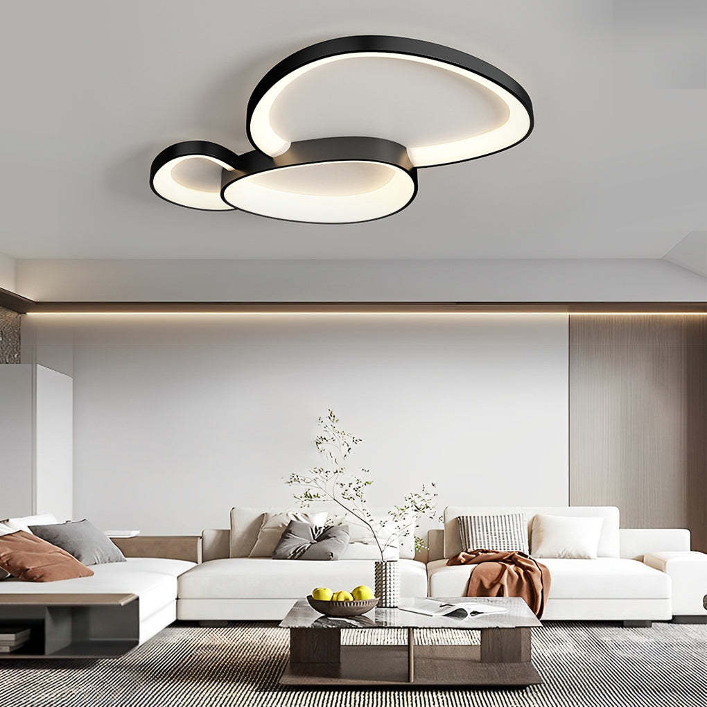 Geometric Line Dimmable LED Modern Ceiling Light