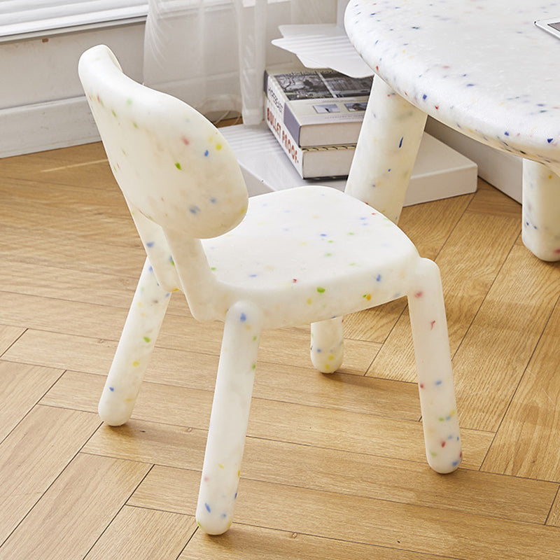 Nordic Plastic Cartoon Low Stool — Green