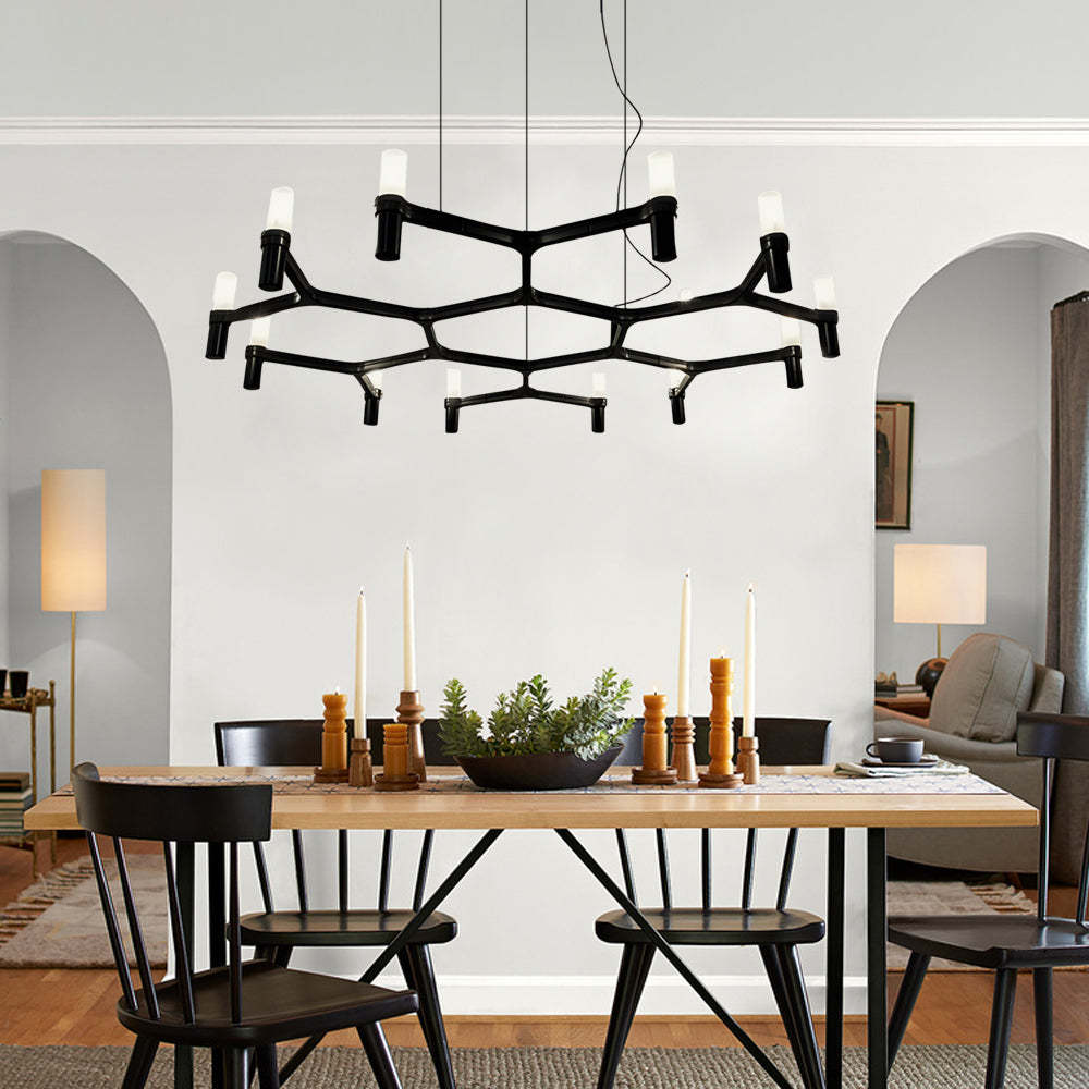 Metal Geometric LED Designer Nordic Chandelier