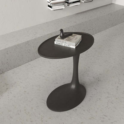 Minimalist Oval Solid Wood End Table