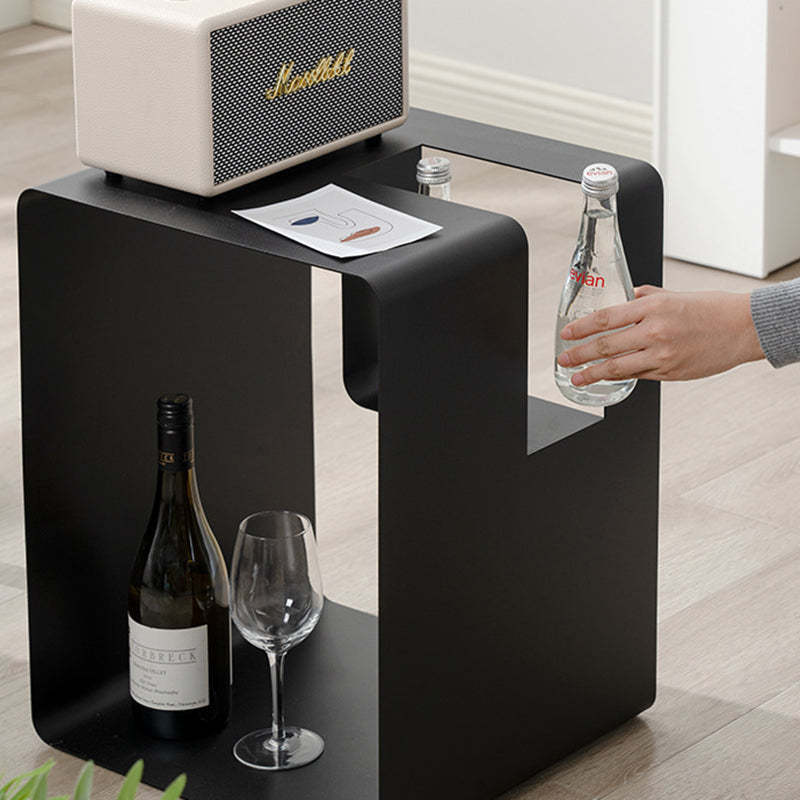 Minimalist Rectangular Cubic Iron End Table