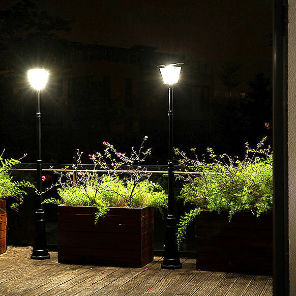 Chinese Solar Glass Cylinder LED Landscape Light