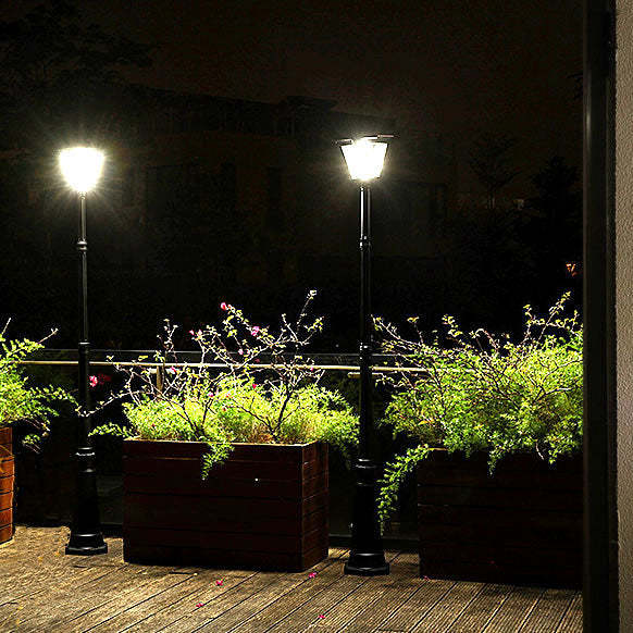 Chinese Solar Glass Cylinder LED Landscape Light