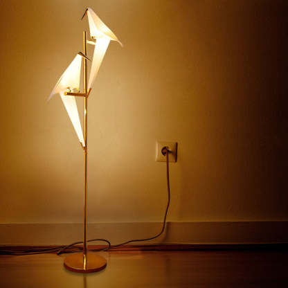 Nordic Iron Bird Floor Lamp