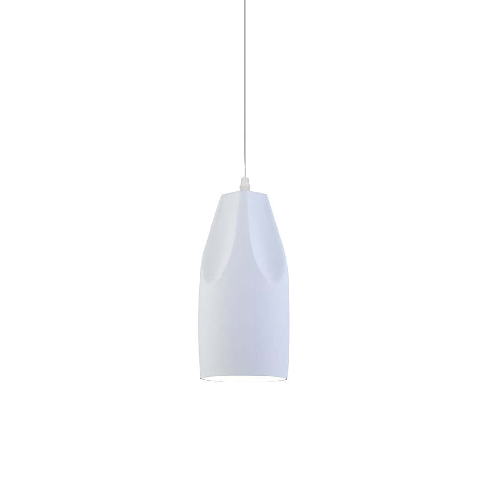 Pleat Box LED Black White Aluminum Pendant Light