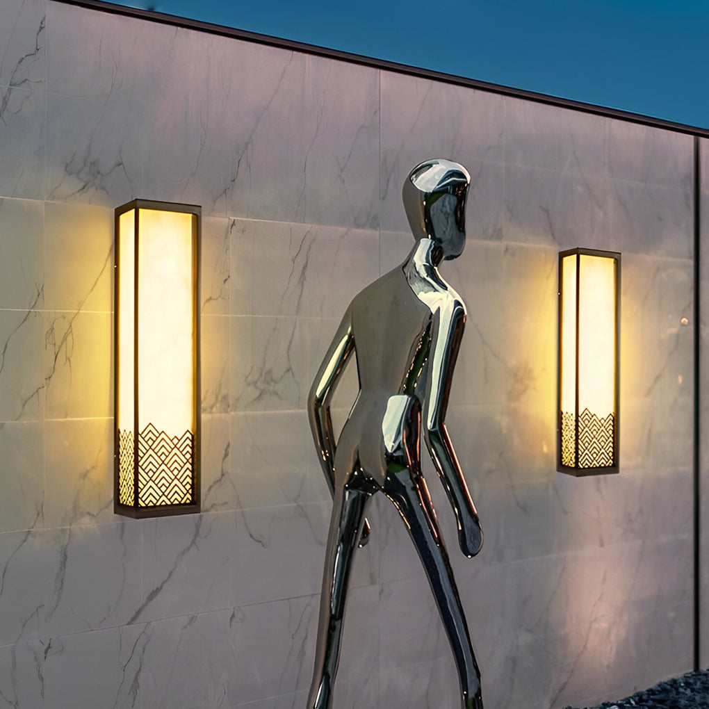 Vintage Waterproof Stainless Steel Brown Wall Lamp Exterior Lights-Lighom