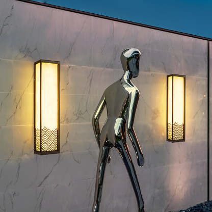 Vintage Waterproof Stainless Steel Brown Wall Lamp Exterior Lights-Lighom