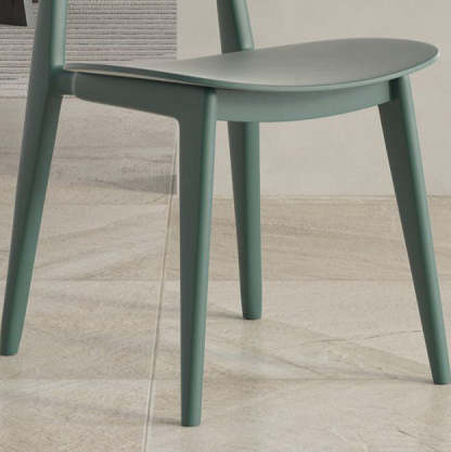 Scandinavian Macaron Plastic Dining Chair — Gray