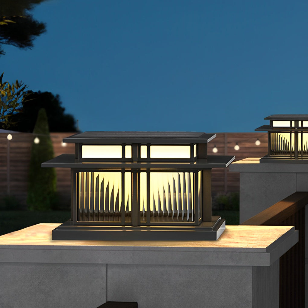 IP65 LED Modern Solar Post Cap Pillar Light