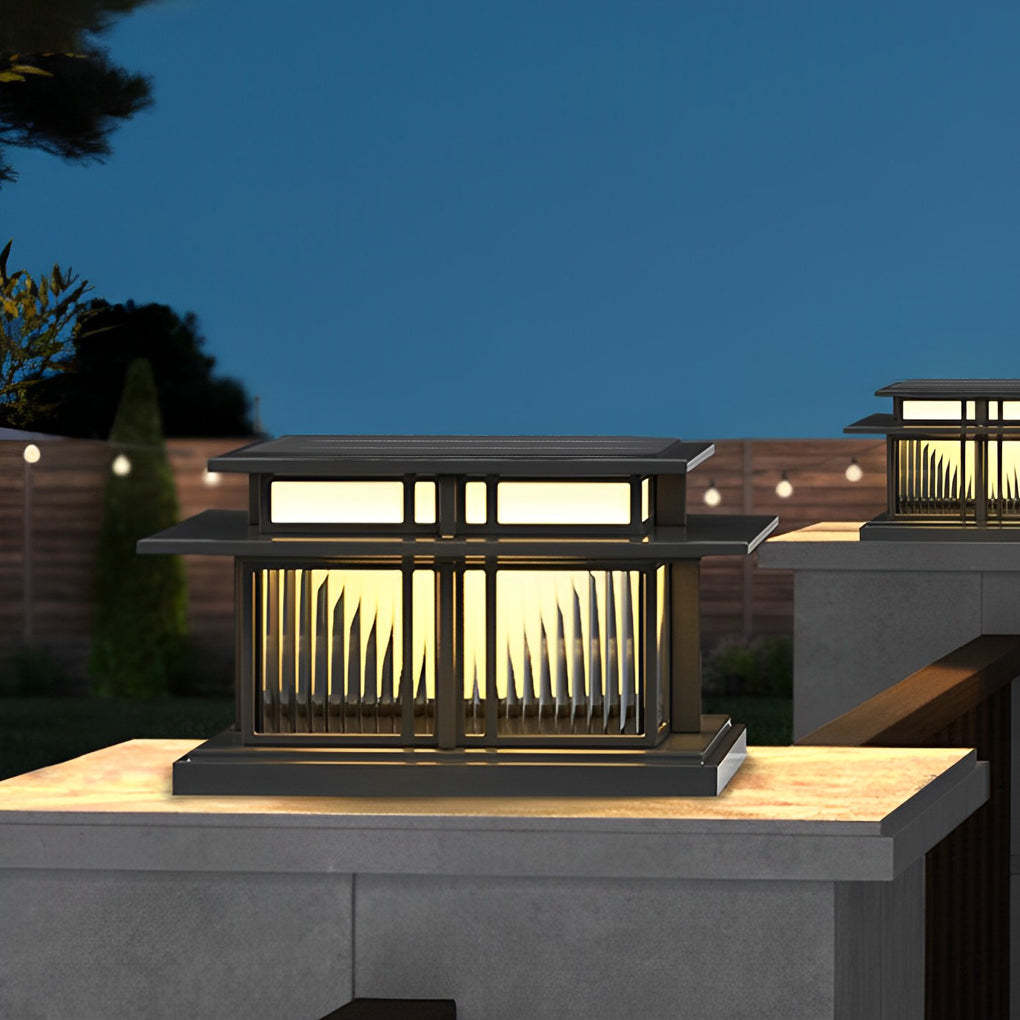 IP65 LED Modern Solar Post Cap Pillar Light