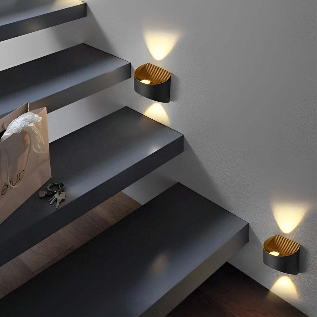 Unique Up and Down Lighting LED Waterproof Modern Exterior Wall Lights-Lighom