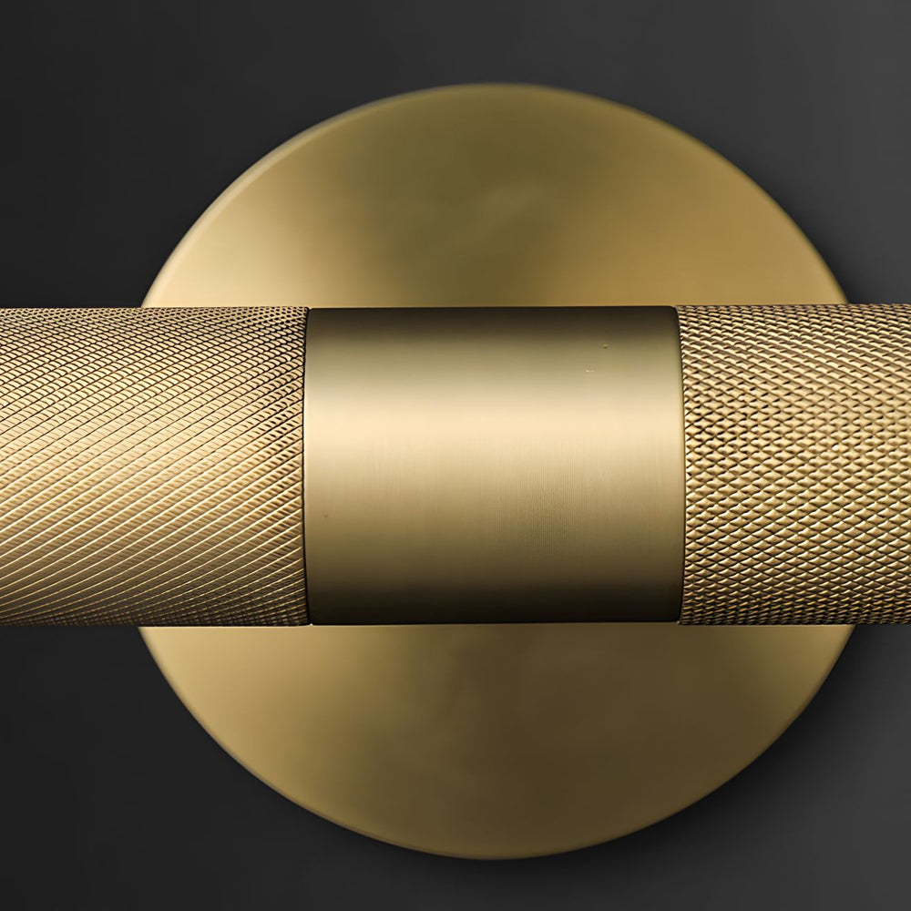 Modern Knurled LED Bathroom Vanity Light Swivel Head