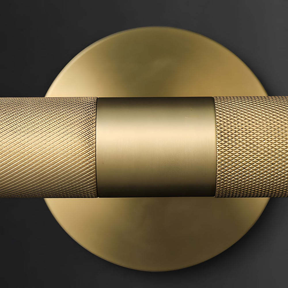 Modern Knurled LED Bathroom Vanity Light Swivel Head