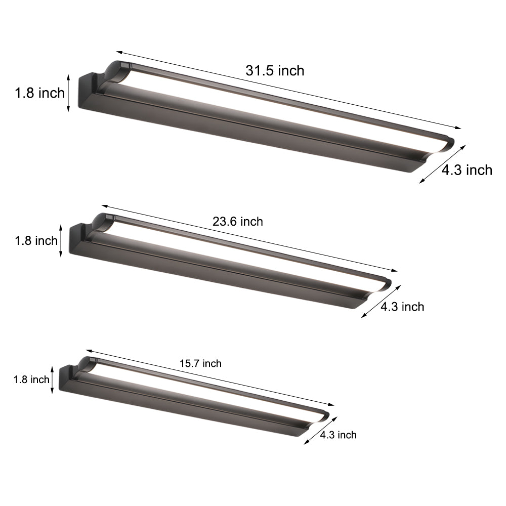 Modern Linear LED Vanity Light Wall Mounted Bathroom Fixture-Lighom