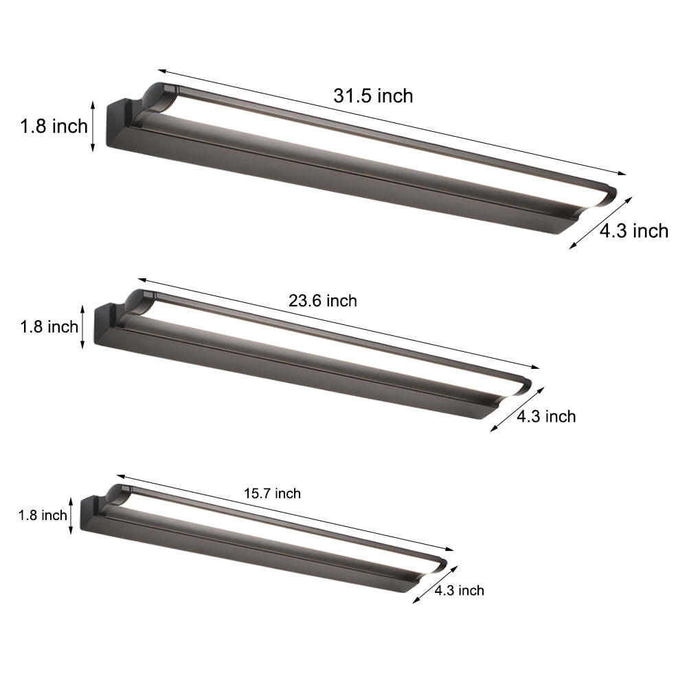 Modern Linear LED Vanity Light Wall Mounted Bathroom Fixture-Lighom