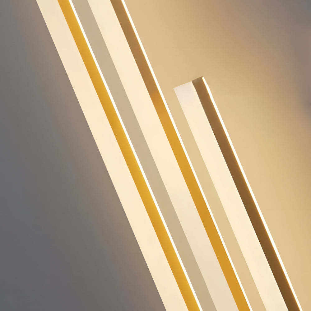 Modern Linear Wall Lamp Minimalist 2 Color Metal Wall Light-Lighom