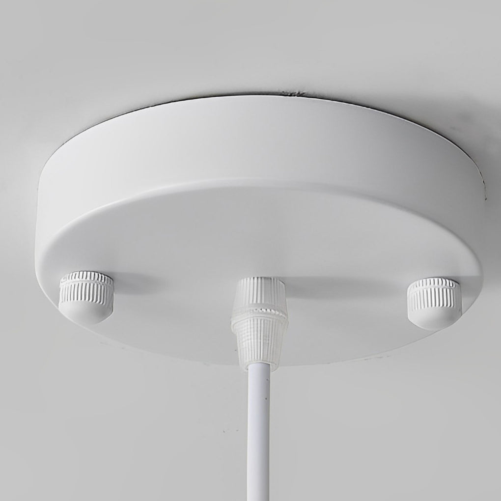 Double Layer Pleated Fabric Nordic Drum Chandelier