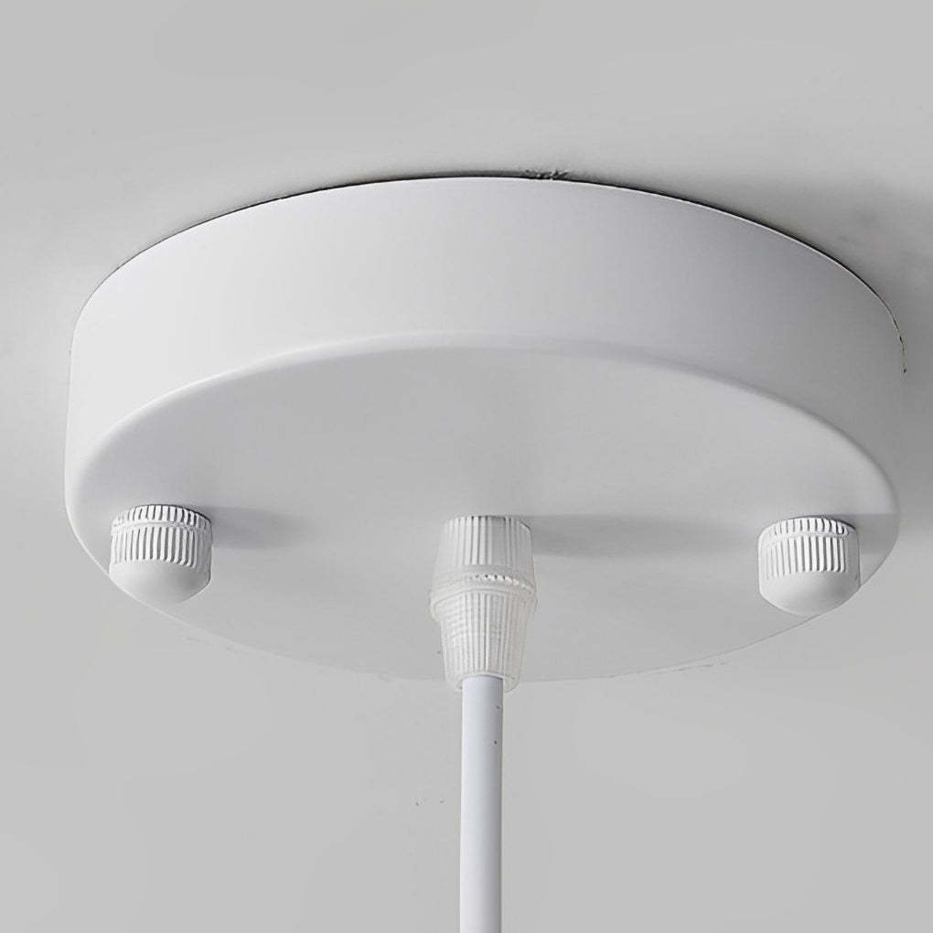Double Layer Pleated Fabric Nordic Drum Chandelier