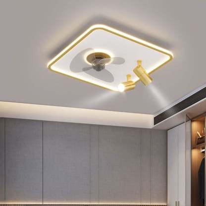 Minimalist Ultra-Thin Flush Mount Ceiling Fan