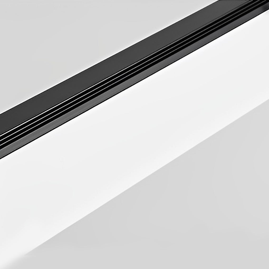 Minimalist Linear Strip Dimmable LED Black Chandelier