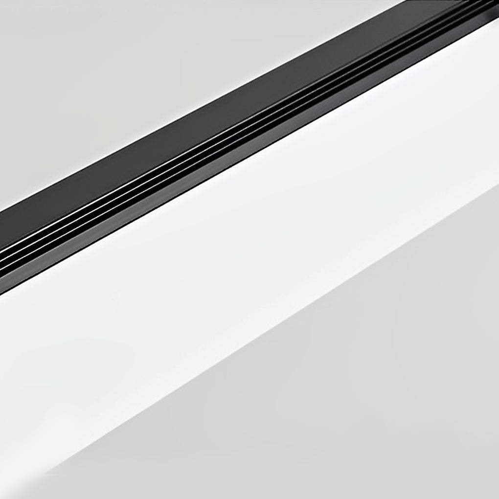 Minimalist Linear Strip Dimmable LED Black Chandelier