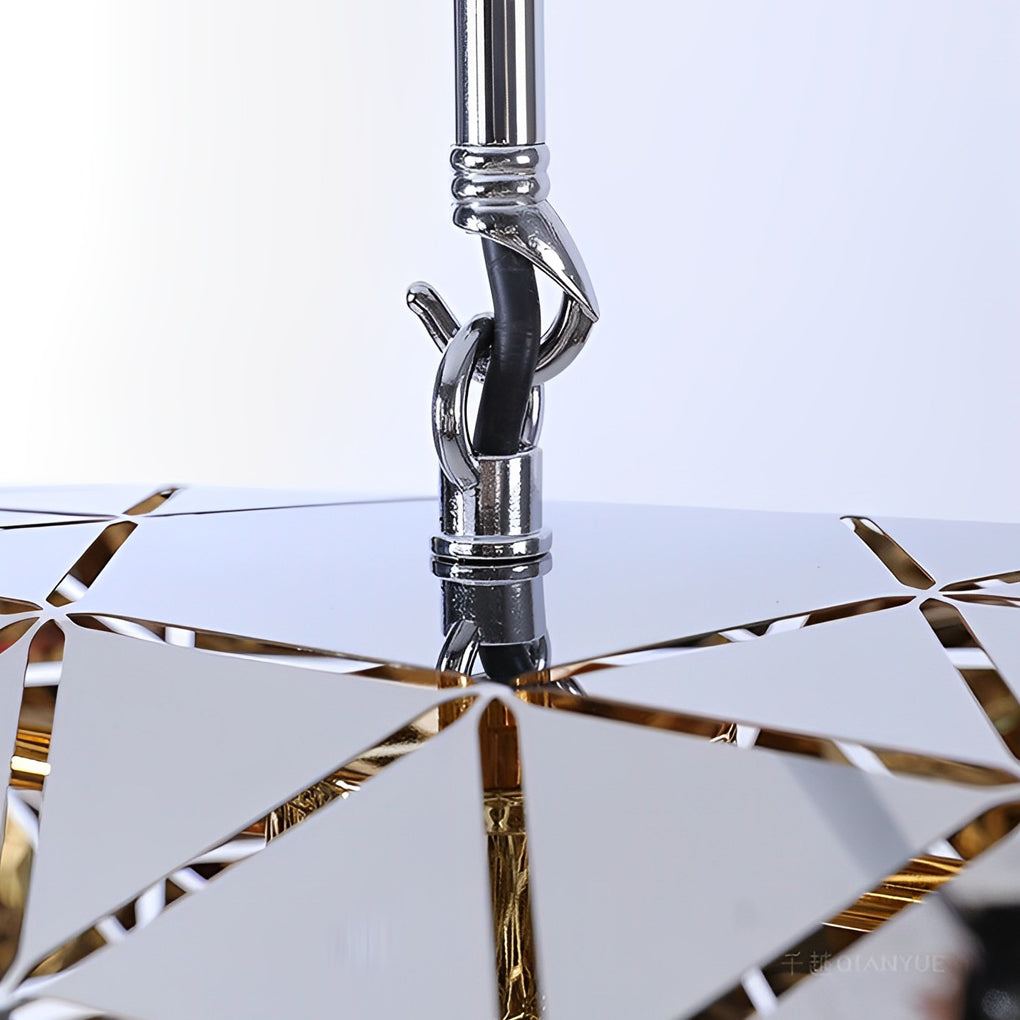 Irregular Hollow Stainless Steel Postmodern Chandelier