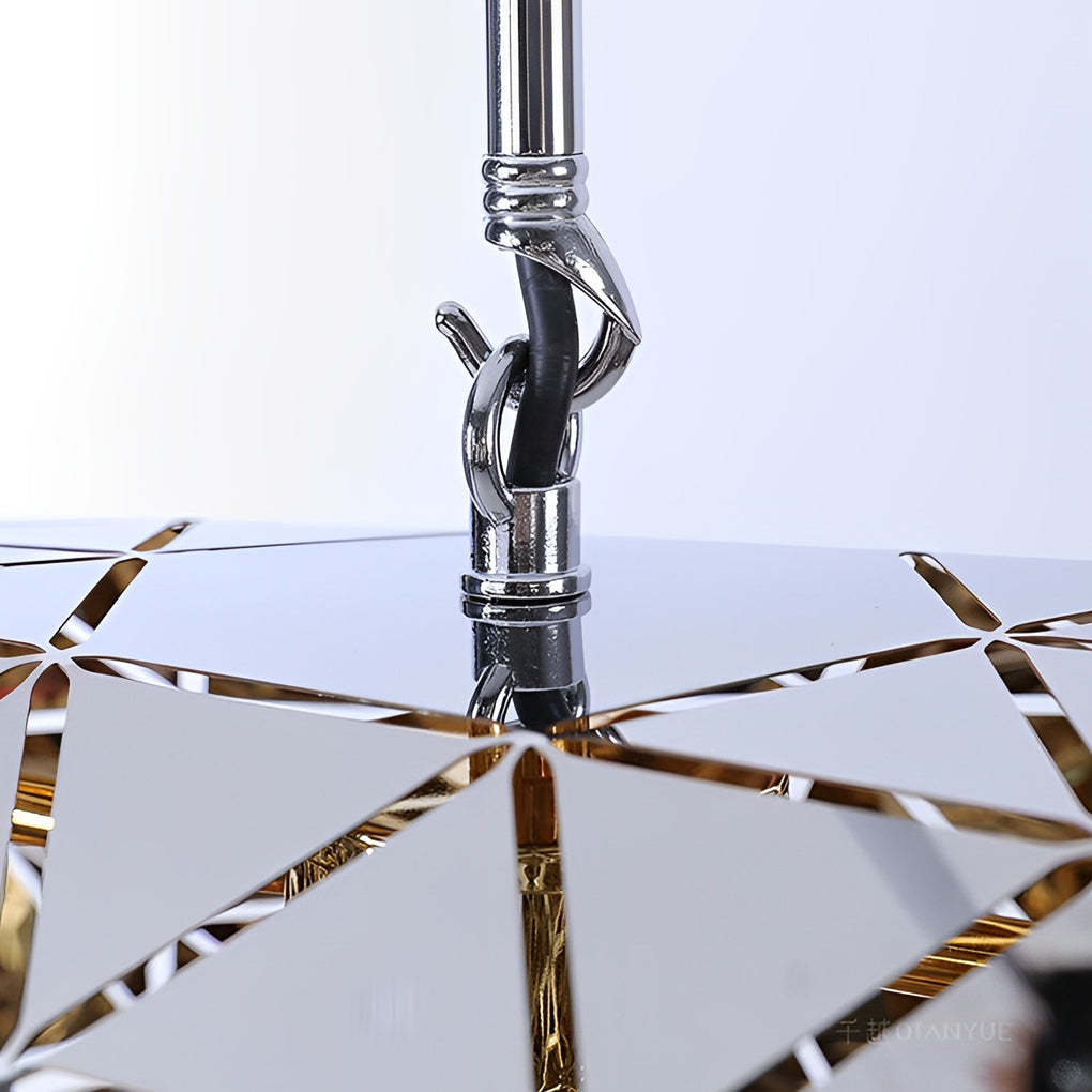 Irregular Hollow Stainless Steel Postmodern Chandelier