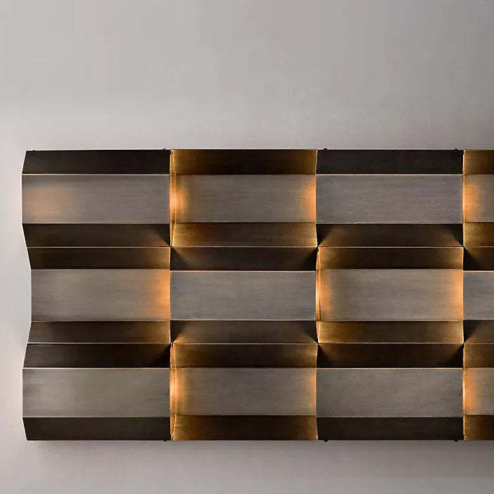 Retro Aluminum Rectangular LED Wall Sconce