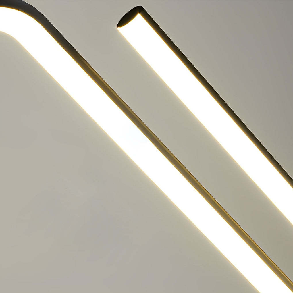 Wavy Linear 3-Step Dimming LED Nordic Pendant Chandelier