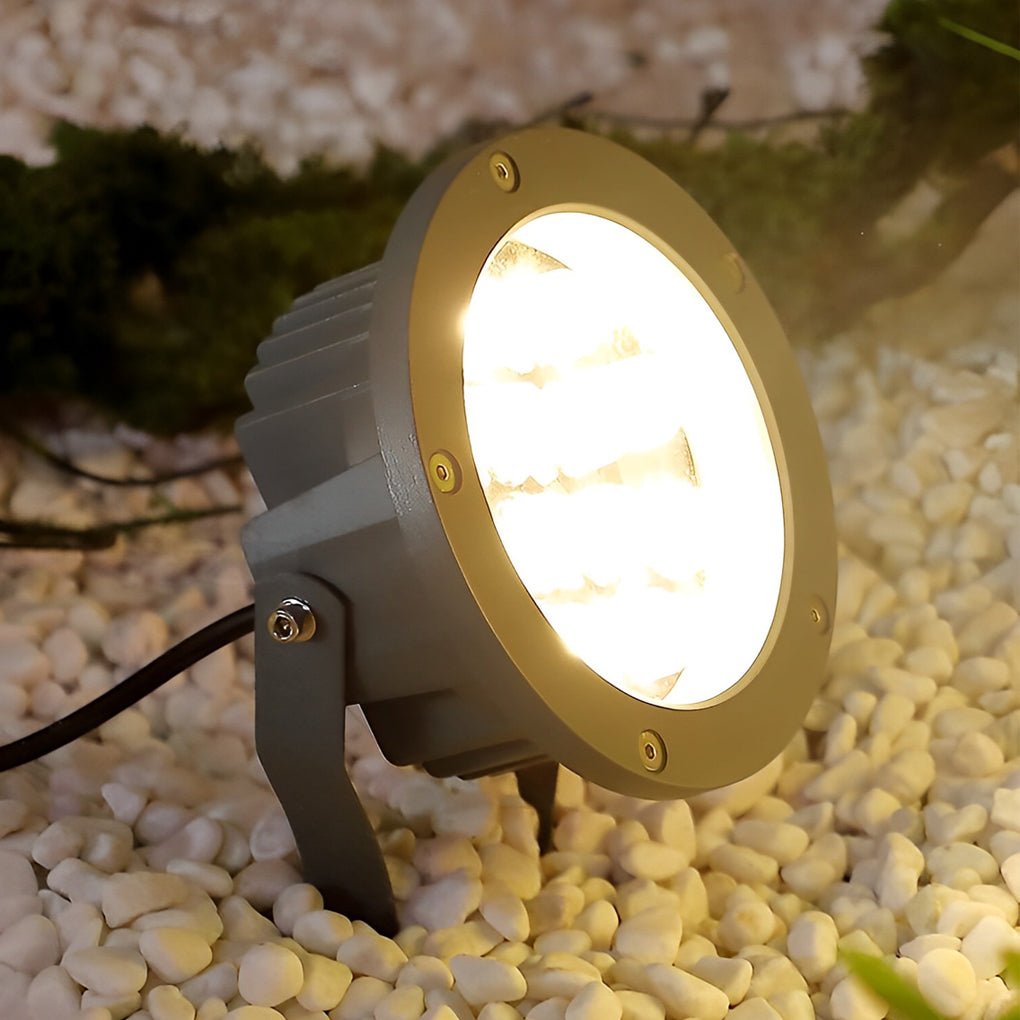 Round Modern LED Outdoor Tree Spotlight