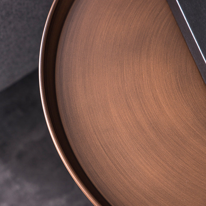 Minimalist Round Iron 4-Leg Coffee Table