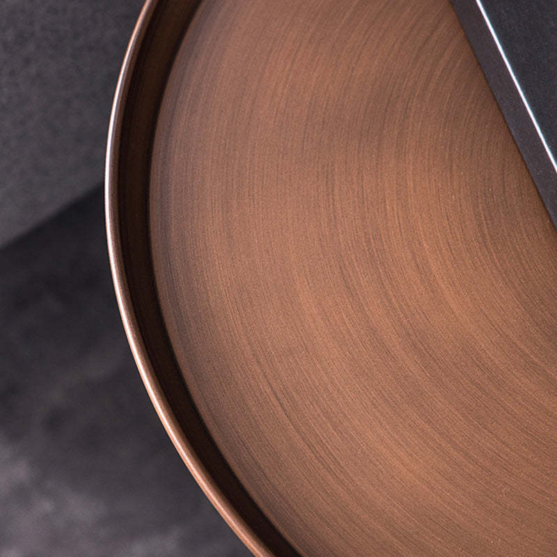 Minimalist Round Iron 4-Leg Coffee Table