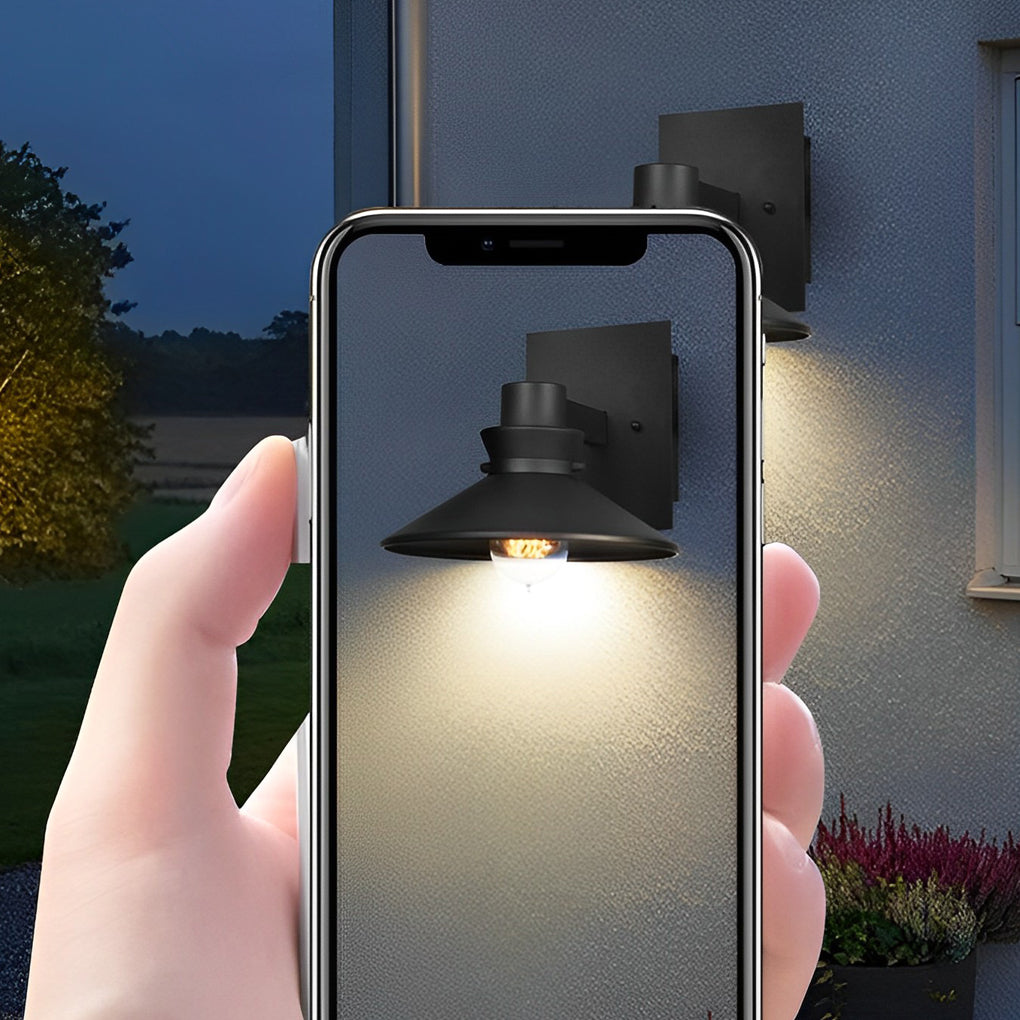 Minimalist Waterproof Black European-style Wall Lamp Exterior Lights-Lighom
