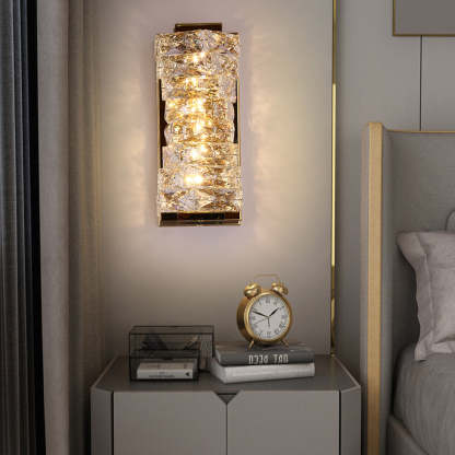 Creative Crystal Three Step Dimming Light LED Modern Wall Sconce Lighting Wall Lamp-Lighom