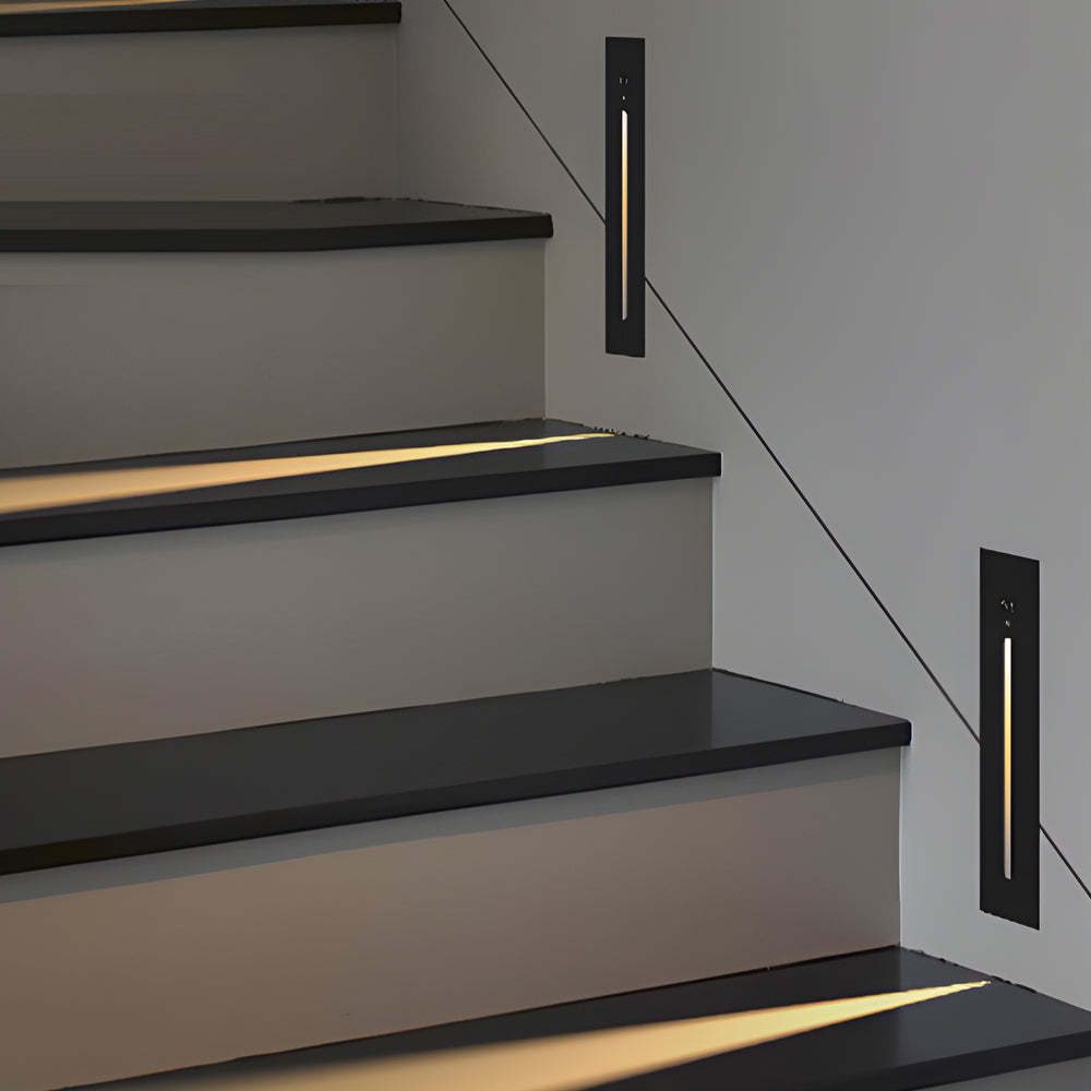 Vertical Motion Sensor LED Stair Light Wall Recessed Contemporary Lighting For Indoor and Outdoor Steps-Lighom