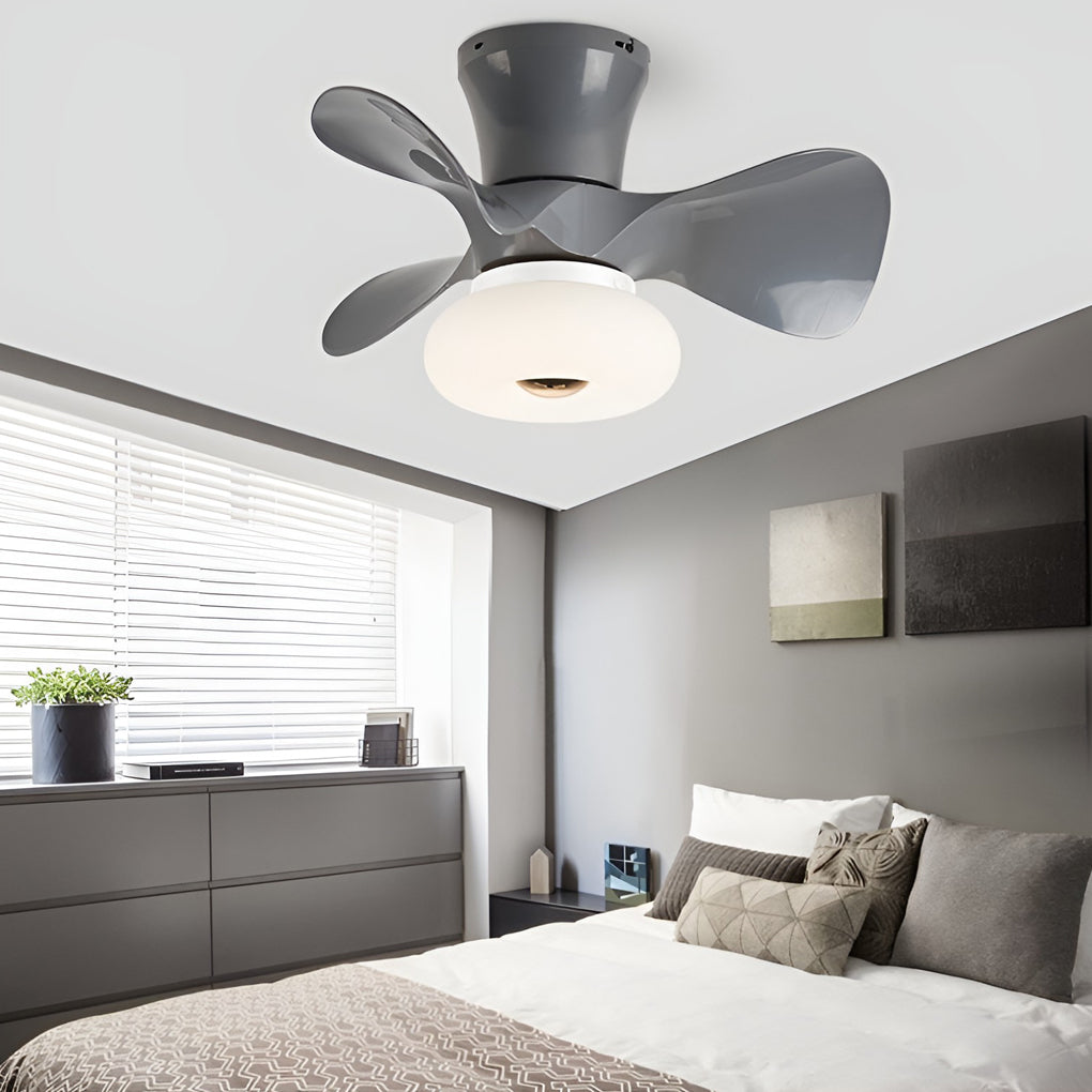 Macaron 3-Step Dimming LED Nordic Ceiling Fan