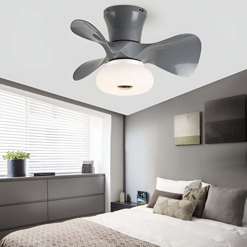 Macaron 3-Step Dimming LED Nordic Ceiling Fan